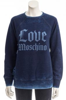 LOVE MOSCHINO Sweatshirt BLUE SWEAT AUF ANFRAGE