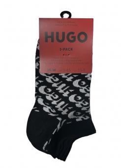 HUGO Socken im Dreierpack 3P AS LOGO ALLOVER 35-38