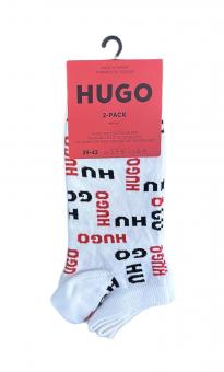 HUGO Socken im Doppelpack 2P AS LOGO ALLOVER 35-38
