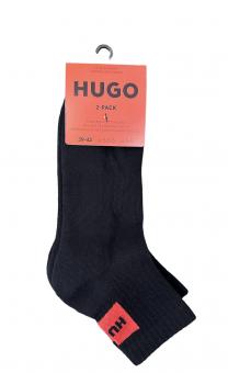 HUGO Socken im Doppelpack 2P SH RIB LABEL 39-42